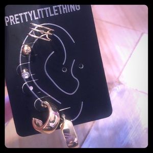 Pretty little thing gold multi pack earrings